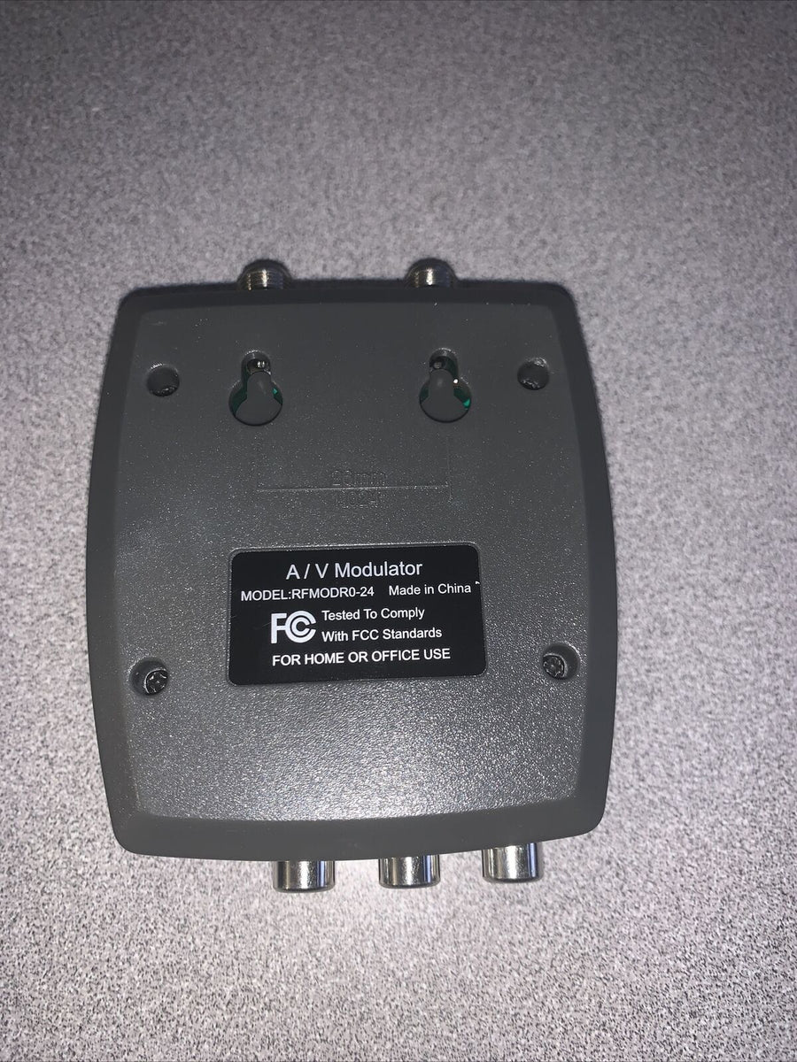 RF MODULATOR RFMODR0-24 A/V VIDEO TV CONVERTER – Surplus Dish, LLC